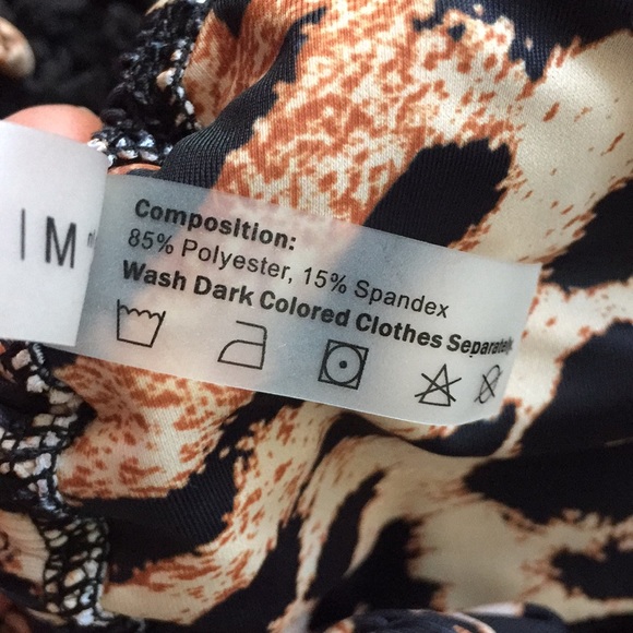 NWOT leopard 2 piece bikini size 6 washed not worn - Picture 4 of 12